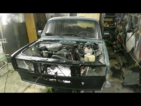 Видео: Ремонт и замена битого переда. ВАЗ-2105. 2 часть.