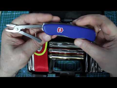 Видео: Victorinox размер 111, тюнтнг, накладки  титан, латунь и т.д.