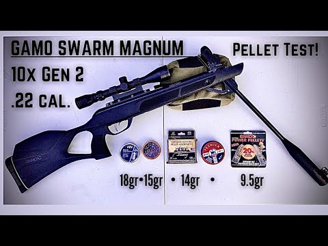 Видео: ТЕСТ ИЗ 80 ПУЛ С ПУЛЯМИ Gamo Swarm MAGNUM 10x Gen 2! 10 групп выстрелов - 8 различных типов пуль ...