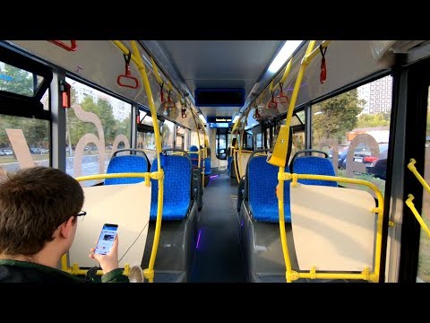 Видео: Москва, Электробус ЛиАЗ-6274: маршрут 73, НХ 775 77 (430153)