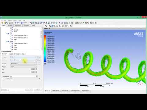 Видео: 4.5 Моделирование течения двух жидкостей в спиральном теплообменнике (змеевике)