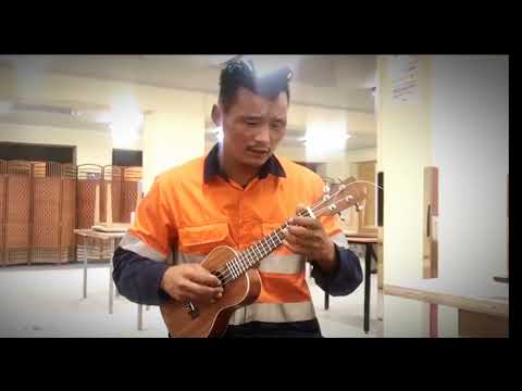 Видео: Алтайн магтаал, Altain magtaal with ukulele - Магтаалч О.Төрболд, (Turbold.O throat singing)