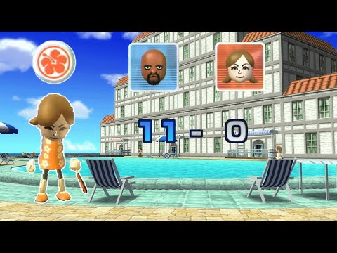 Видео: Как ЛЕГКО победить Лусию в Wii Sports Resort Table Tennis!