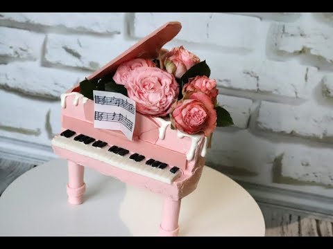 Видео: Кремовый торт - РОЯЛЬ с цветами. 3Д-торт