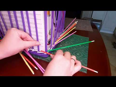 Видео: Шкатулка из бумажных трубочек. Часть 3. Японское послойное плетение.