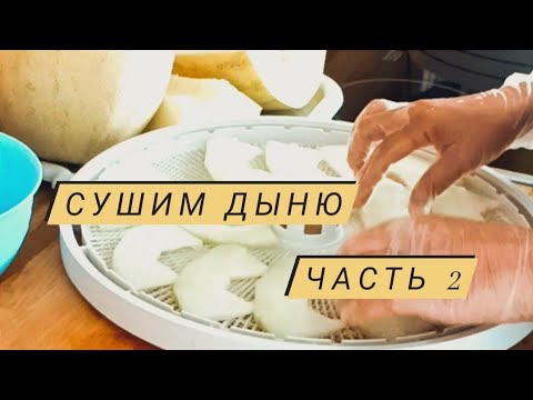 Видео: Сушим дыню. Часть 2. Снимаем сушеную дыню. Хранение.
