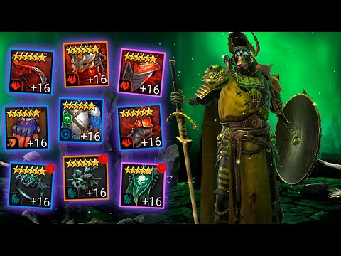 Видео: во что одевать нового легендарного скелета. Великий Воставший RAID shadow legends