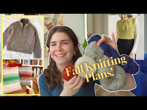 Видео: Идеи для осеннего вязания🍂 Пряжа Knit City и планы проектов + идеи для ручного прядения ✨