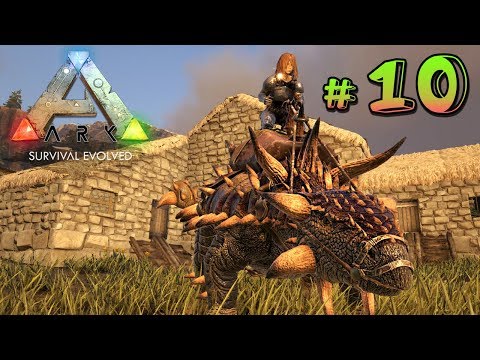 Видео: ARK Survival Evolved на карте Ragnarok - Улучшаем дом, приручаем живность   - (10)