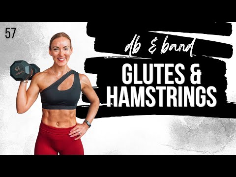 Видео: 🌶 40-минутная тренировка ягодиц и подколенных сухожилий с гантелями и эластичной резинкой | СУПЕР...