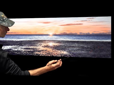 Видео: Рисуя закат