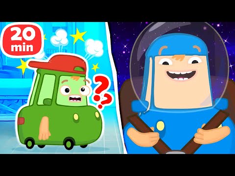 Видео: Машинки пробуют новые профессии и отправляются в поход! Приключения Автосемейки Вилзи