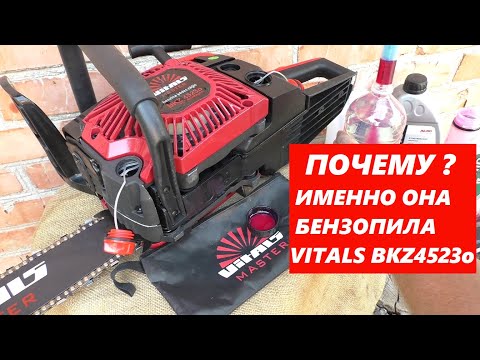 Видео: Почему именно она БЕНЗОПИЛА VITALS BKZ4523o первый пуск обкатка разборка до винтика