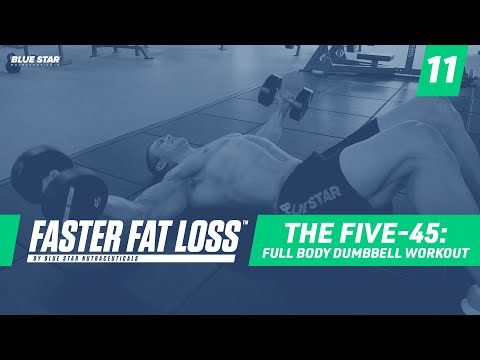 Видео: Five-45: тренировка с гантелями на всё тело | Faster Fat Loss™