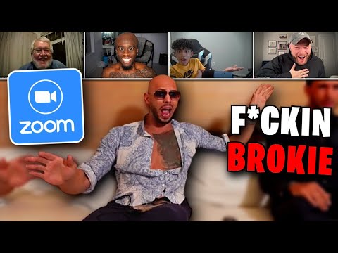 Видео: Эндрю Тейт троллит сердитую феминистку в Zoom!