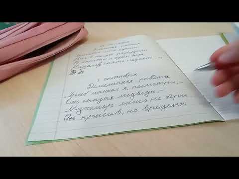 Видео: Проверка тетрадей, ужас у Кати, 6 по славарному диктанту.😱