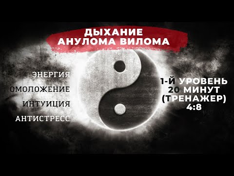Видео: Дыхание Анулома Вилома. Первый уровень. Энергия, Омоложение, Интуиция, Антистресс. Онлайн-тренажер