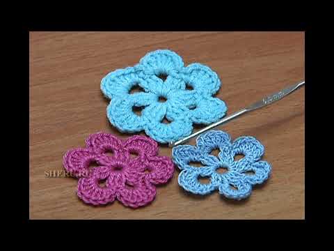 Видео: Как связать нежный и простой цветок крючком