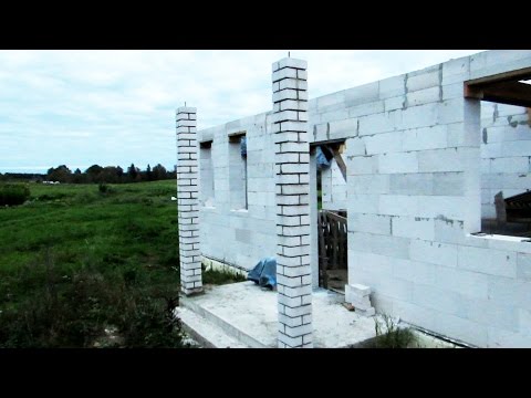 Видео: Колонны из силикатного кирпича