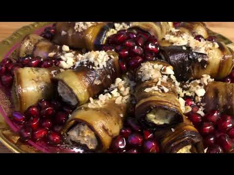 Видео: Баклажановые рулетики с грецкими орехами | ՍՄԲՈՒԿՈՎ ՓԱԹԱԹԱՆ | Eggplant Rolls