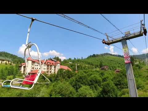Видео: Завораживающие виды Карпат с подъемника Захар Беркут