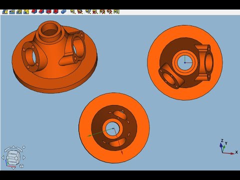 Видео: FreeCAD Часть 101. Пример создания модели.