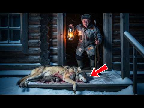 Видео: Раненый волк рухнул у крыльца — то, что сделал старый охотник, заставило всех заплакать