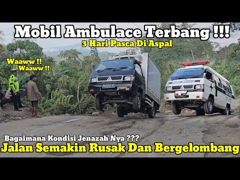 Видео: Летающая машина скорой помощи || В результате все более поврежденных дорог на подъеме Бату-Джомба