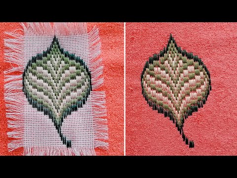 Видео: Как сделать вышивку на любой ткани. Вышивка по накладной  канве   #embroidery   #diy   #diyideas