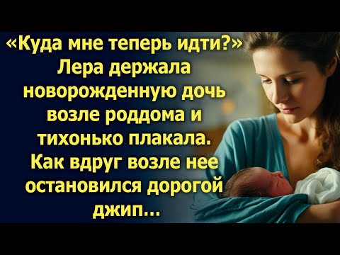 Видео: Лера держала новорожденную дочь возле роддома и тихонько плакала. Как вдруг возле нее остановился