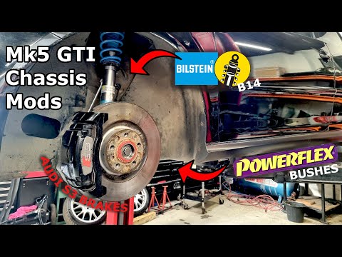 Видео: МОДИФИКАЦИЯ ШАССИ НА МОЕМ MK5 GTI!!