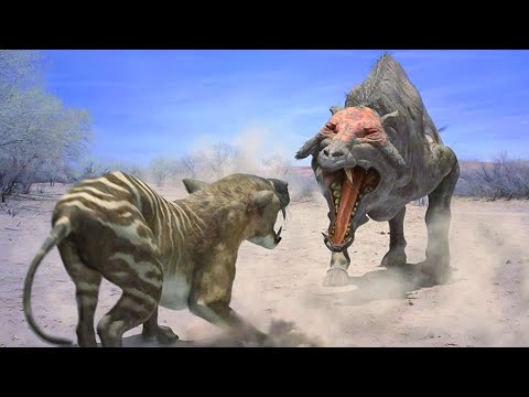 Видео: Их бы боялись даже Динозавры. Доисторические Млекопитающие Хищные Животные.