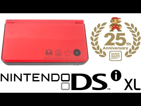 Видео: Распаковка обзор Nintendo DSi XL 25th anniversary edition Unboxing