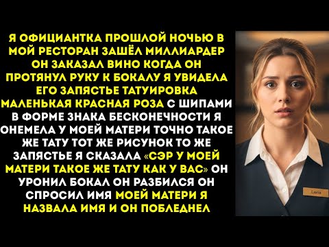 Видео: «Сэр, у моей мамы татуировка, точно как у вас», — сказала я миллиардеру, подавая ему за столом.