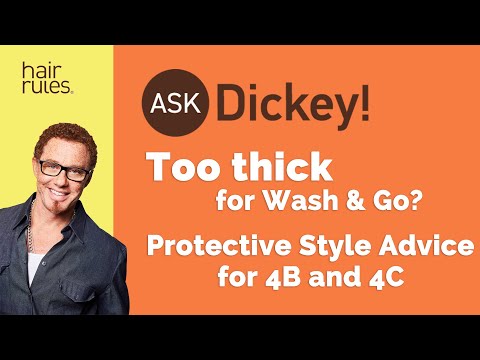Видео: Слишком толстый для Wash & Go? Советы по защитному стилю для типов 4B-4C