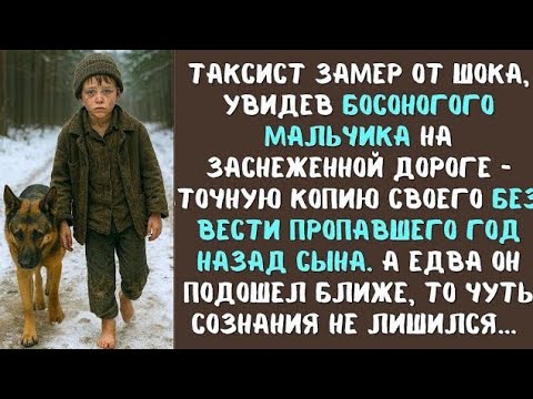 Видео: Таксист заметил БОСОГО мальчика на ЗАСНЕЖЕННОЙ дороге. А едва подошел ближе, лишился дара