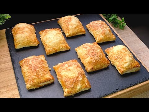 Видео: У тебя есть слоеное тесто? Быстрый ужин после работы - пицца-кошельки 🍕