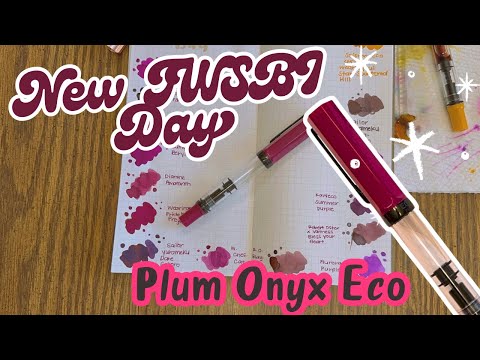 Видео: Новый день ручки | TWSBI Eco Plum Onyx | Я влюблена | Варианты чернил и обзор