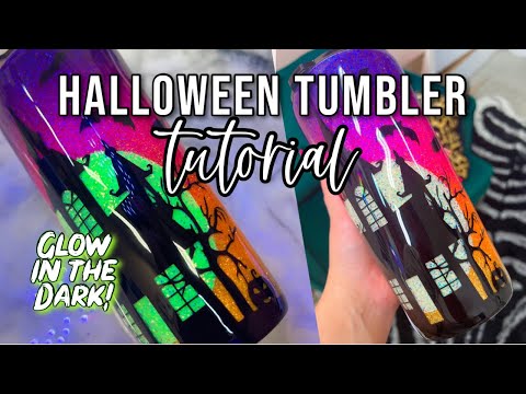 Видео: Мастер-класс по созданию блестящих стаканов на Хэллоуин