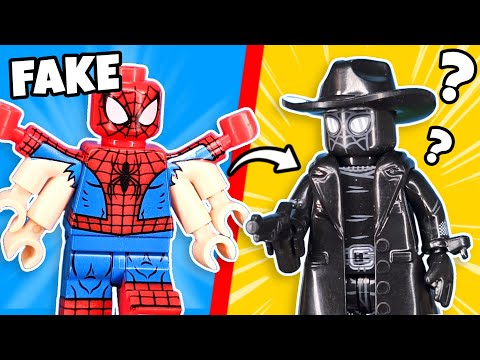 Видео: Распаковываем ПОДДЕЛЬНЫЕ минифигурки LEGO Spider-Man!