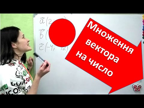 Видео: Множення вектора на число