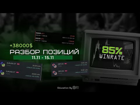 Видео: Разбор позиций [11.11-15.11] +38000$. 85% WinRate