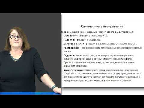 Видео: Мизерная М. лекция №2"Экзогенные геологические процессы"
