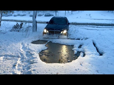 Видео: Воин бездорожья: Насколько хорош Mercedes W212 4MATIC на снегу?