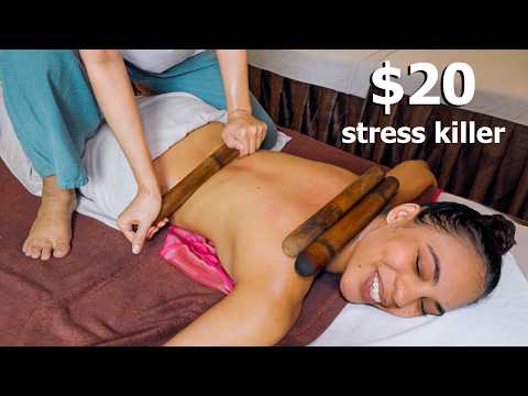 Видео: АСМР: Она дернула меня за волосы во время массажа?! | Вьетнамский бамбук | 20$