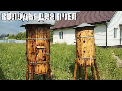 Видео: Самодельные колоды для пчел из доски - обзор конструкции