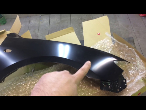 Видео: Как правильно покрасить новое крыло. стоимость покраски!