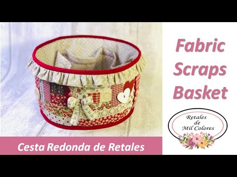 Видео: 80. Переработайте отходы и сделайте эту круглую корзину для пэчворка. «Бумажный фонд»