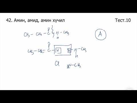 Видео: Химийн дасгал 42.Амин, амид, амин хүчил