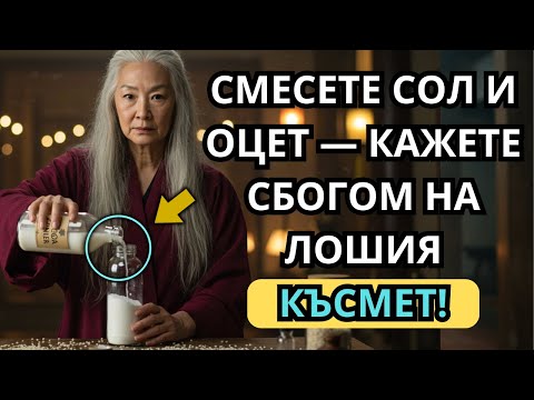 Видео: КАЖЕТЕ СБОГОМ НА ЛОШИЯ КЪСМЕТ – НАПРАВЕТЕ ТОЗИ РИТУАЛ СЪС СОЛ И ОЦЕТ ОЩЕ ДНЕС! | БУДИСТКА МЪДРОСТ